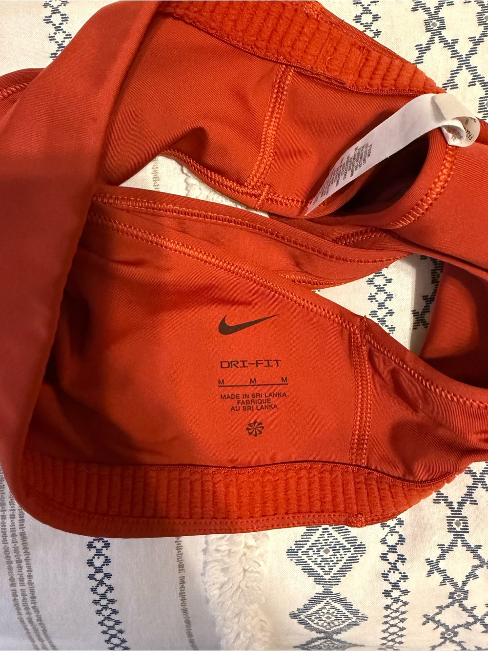 Nike Rust Red Racerback Sports Bra - Picture 3 of 3